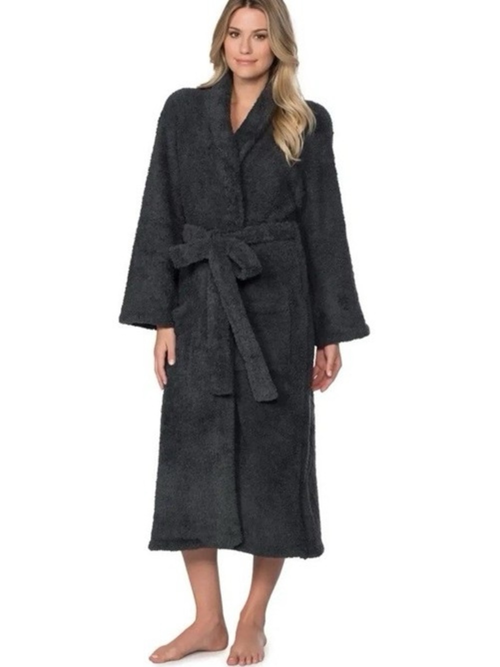 Barefoot Dreams Cozy Chic Robe Size 3 Slate Blue Unisex Robe BNWT